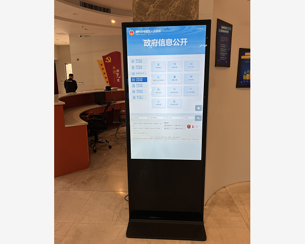 迅博明一批55寸立式查詢機應用于福州馬尾區各街道鄉鎮
